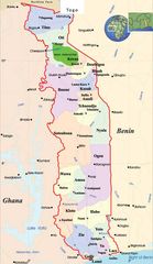 Togo Political Map