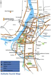 Tourist Map Kolkata