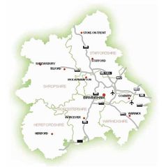 Transport Map of West Midlands