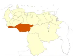 Venezuela Apure State Location