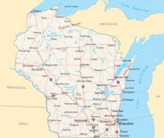 Wisconsin Reference Map